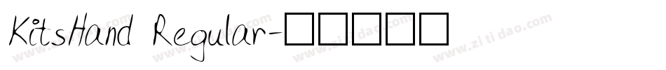 KitsHand Regular字体转换